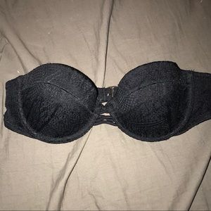 Vs black lace swim top